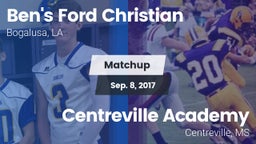 Matchup: Ben's Ford Christian vs. Centreville Academy  2017