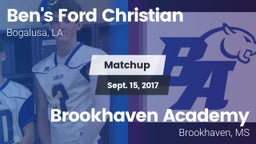 Matchup: Ben's Ford Christian vs. Brookhaven Academy  2017