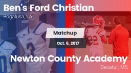 Matchup: Ben's Ford Christian vs. Newton County Academy  2017