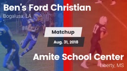 Matchup: Ben's Ford Christian vs. Amite School Center 2018