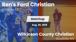 Matchup: Ben's Ford Christian vs. Wilkinson County Christian  2019