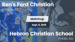 Matchup: Ben's Ford Christian vs. Hebron Christian School 2019