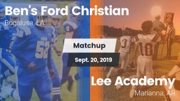 Matchup: Ben's Ford Christian vs. Lee Academy  2019