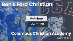 Matchup: Ben's Ford Christian vs. Columbus Christian Academy 2019