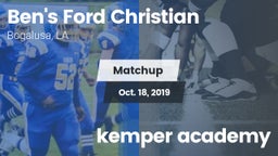 Matchup: Ben's Ford Christian vs. kemper academy 2019