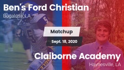 Matchup: Ben's Ford Christian vs. Claiborne Academy  2020