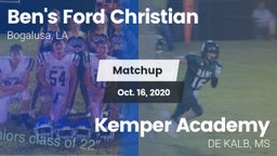 Matchup: Ben's Ford Christian vs. Kemper Academy 2020