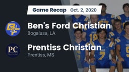 Recap: Ben's Ford Christian  vs. Prentiss Christian  2020