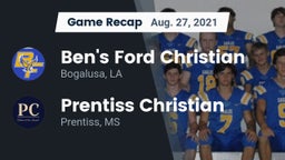Recap: Ben's Ford Christian  vs. Prentiss Christian  2021