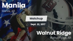 Matchup: Manila vs. Walnut Ridge  2017