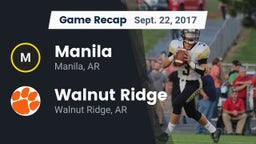 Recap: Manila  vs. Walnut Ridge  2017