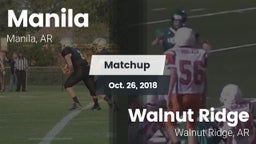 Matchup: Manila vs. Walnut Ridge  2018