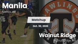 Matchup: Manila vs. Walnut Ridge  2020