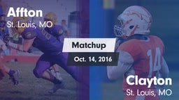 Matchup: Affton vs. Clayton  2016