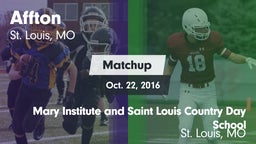 Matchup: Affton vs. Mary Institute and Saint Louis Country Day School 2016