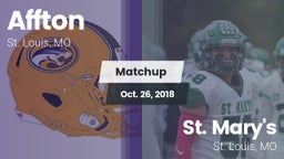Matchup: Affton vs. St. Mary's  2018