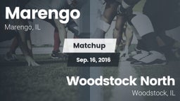 Matchup: Marengo vs. Woodstock North  2016