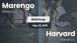 Matchup: Marengo vs. Harvard  2016