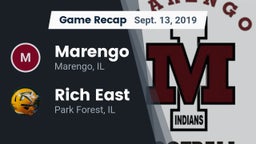 Recap: Marengo  vs. Rich East  2019