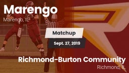 Matchup: Marengo vs. Richmond-Burton Community  2019