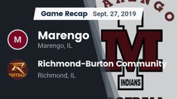 Recap: Marengo  vs. Richmond-Burton Community  2019