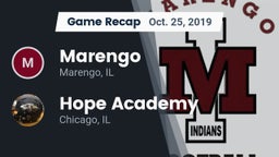 Recap: Marengo  vs. Hope Academy  2019