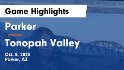 Parker  vs Tonopah Valley  Game Highlights - Oct. 8, 2020
