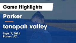 Parker  vs tonopah valley Game Highlights - Sept. 4, 2021