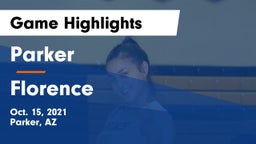 Parker  vs Florence  Game Highlights - Oct. 15, 2021