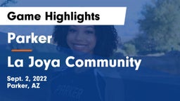 Parker  vs La Joya Community  Game Highlights - Sept. 2, 2022