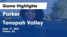 Parker  vs Tonopah Valley  Game Highlights - Sept. 27, 2022