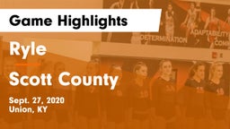 Ryle  vs Scott County  Game Highlights - Sept. 27, 2020