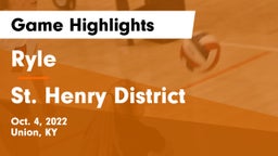 Ryle  vs St. Henry District  Game Highlights - Oct. 4, 2022