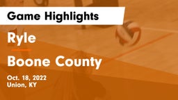 Ryle  vs Boone County  Game Highlights - Oct. 18, 2022