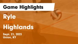 Ryle  vs Highlands  Game Highlights - Sept. 21, 2023