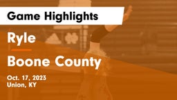 Ryle  vs Boone County  Game Highlights - Oct. 17, 2023