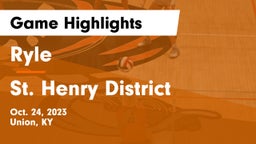 Ryle  vs St. Henry District  Game Highlights - Oct. 24, 2023