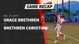 Recap: Grace Brethren  vs. Brethren Christian  2015