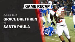 Recap: Grace Brethren  vs. Santa Paula 2015