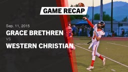 Recap: Grace Brethren  vs. Western Christian  2015