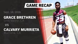 Recap: Grace Brethren  vs. Calvary Murrieta  2016