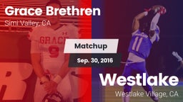 Matchup: Grace Brethren High vs. Westlake  2016