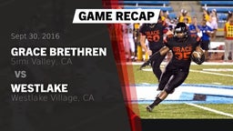 Recap: Grace Brethren  vs. Westlake  2016