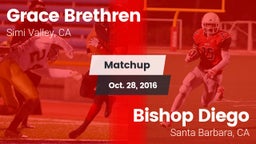 Matchup: Grace Brethren High vs. Bishop Diego  2016