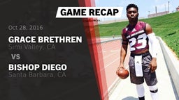 Recap: Grace Brethren  vs. Bishop Diego  2016