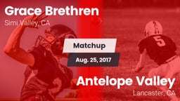 Matchup: Grace Brethren High vs. Antelope Valley  2017