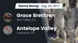 Recap: Grace Brethren  vs. Antelope Valley  2017