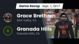 Recap: Grace Brethren  vs. Granada Hills  2017