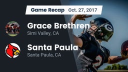 Recap: Grace Brethren  vs. Santa Paula  2017