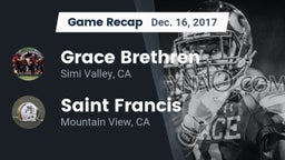 Recap: Grace Brethren  vs. Saint Francis  2017